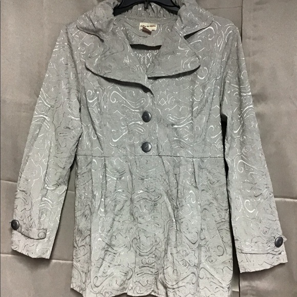 Toffee Apple Jackets & Blazers - Toffee Apple, gray, silver jacket with pockets.